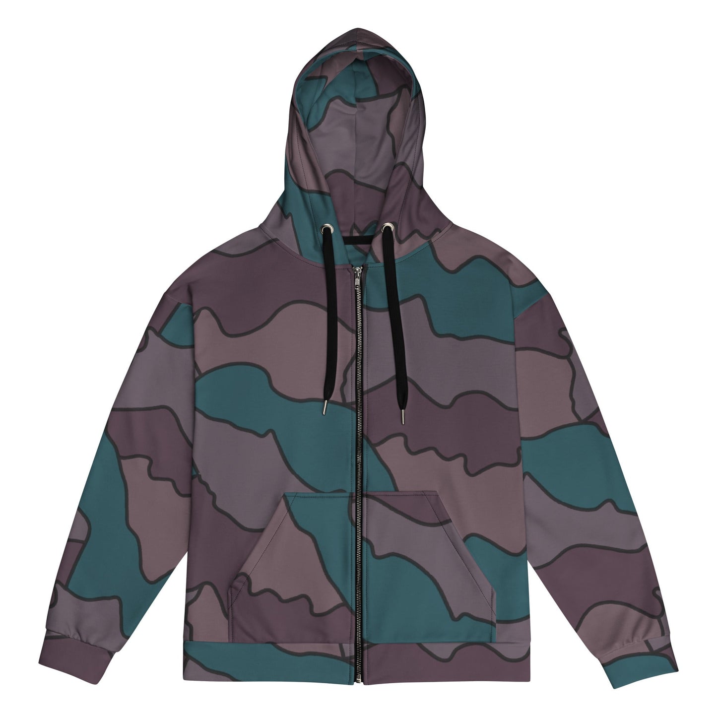 Swedish Quarter Shelter 1960 CAMO Unisex zip hoodie - 2XS - Zip Hoodies