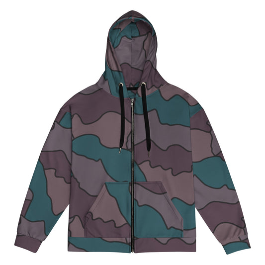 Swedish Quarter Shelter 1960 CAMO Unisex zip hoodie - 2XS - Zip Hoodies