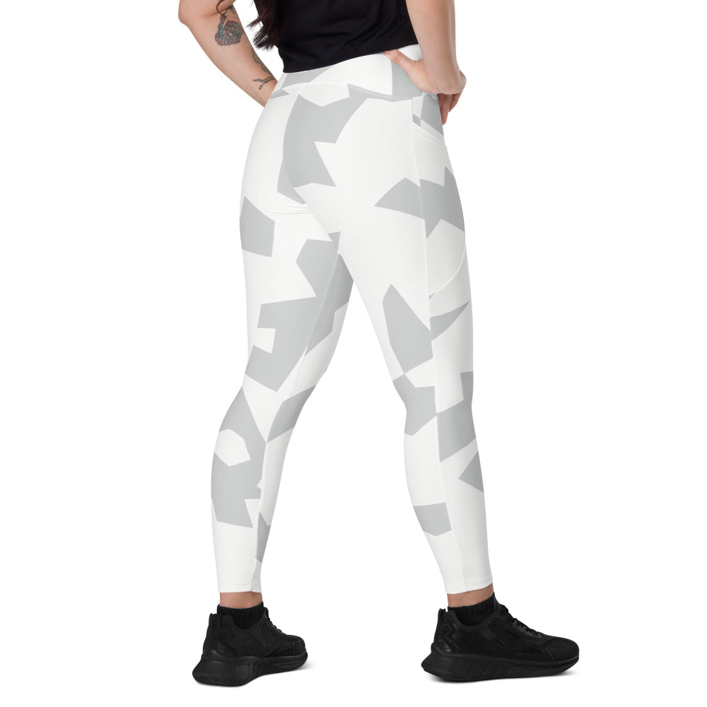 Swedish Snow CAMO Leggings with pockets - 2XS - Womens With Pockets