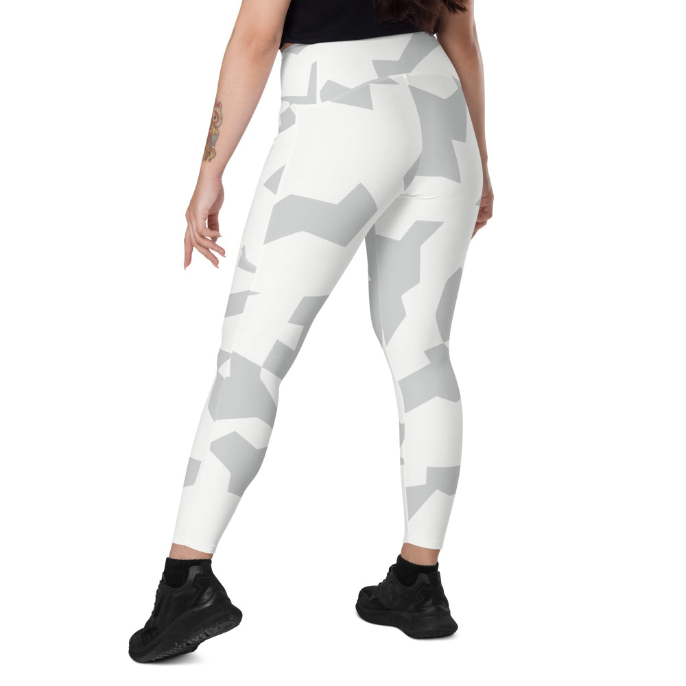 Swedish Snow CAMO Leggings with pockets - Womens With Pockets