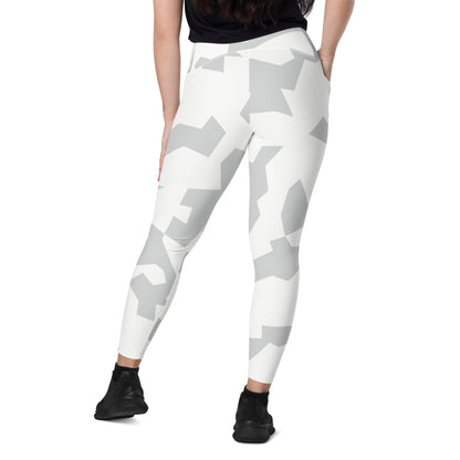 Swedish Snow CAMO Leggings with pockets - Womens With Pockets