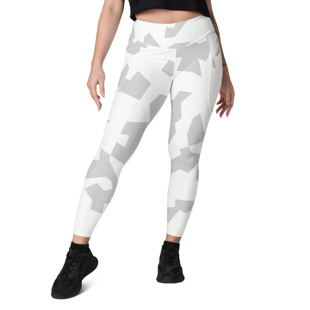 Swedish Snow CAMO Leggings with pockets - Womens With Pockets