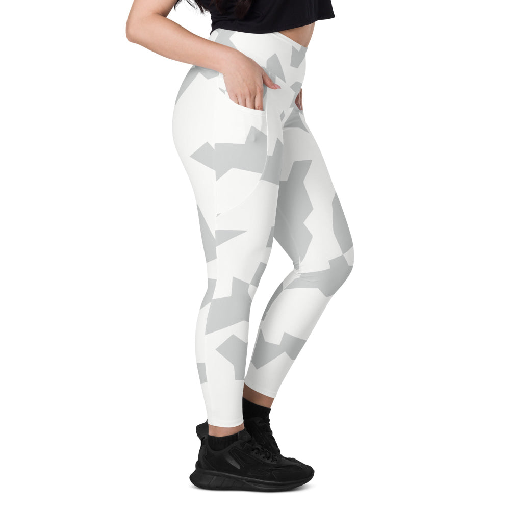 Swedish Snow CAMO Leggings with pockets - Womens With Pockets