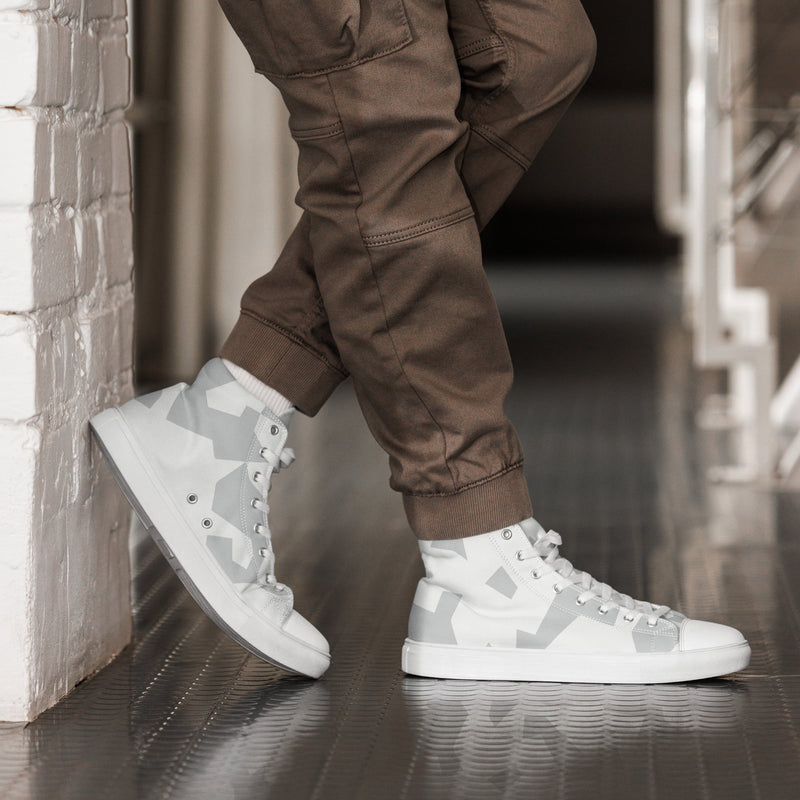 Fragment Snow Swedish CAMO Mens High-Top Canvas Shoes - 5