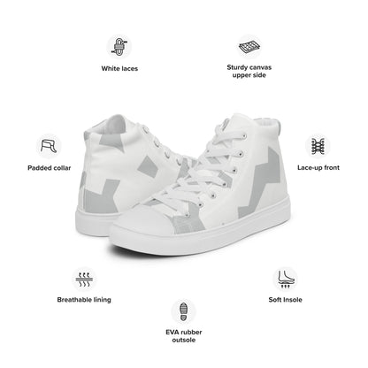 Swedish Snow CAMO Mens high top canvas shoes - High Top Canvas Shoes