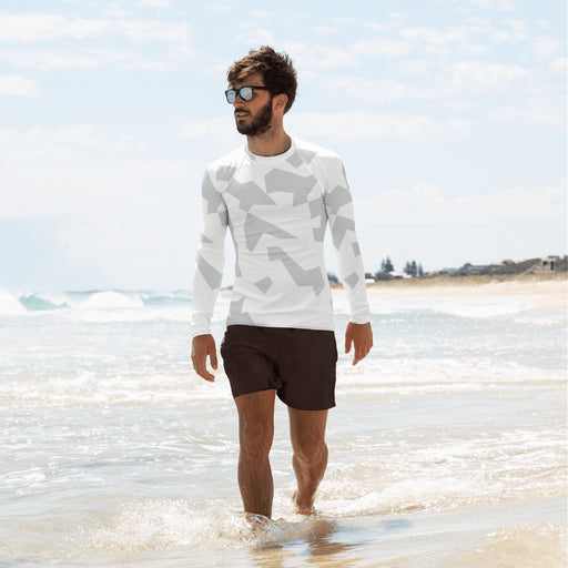 Fragment Snow Swedish CAMO Mens Long-Sleeve Rash Guard - XS