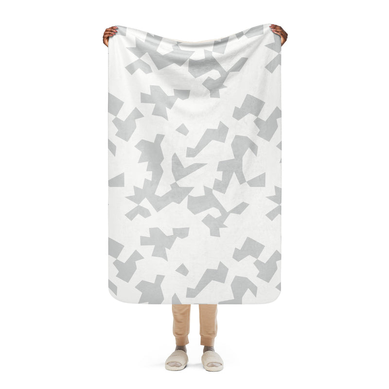 Fragment Snow Swedish CAMO Sherpa Blanket - 37″×57″