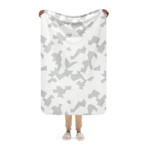 Fragment Snow Swedish CAMO Sherpa Blanket - 37″×57″