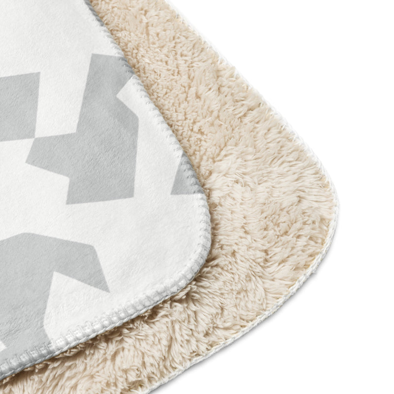Fragment Snow Swedish CAMO Sherpa Blanket