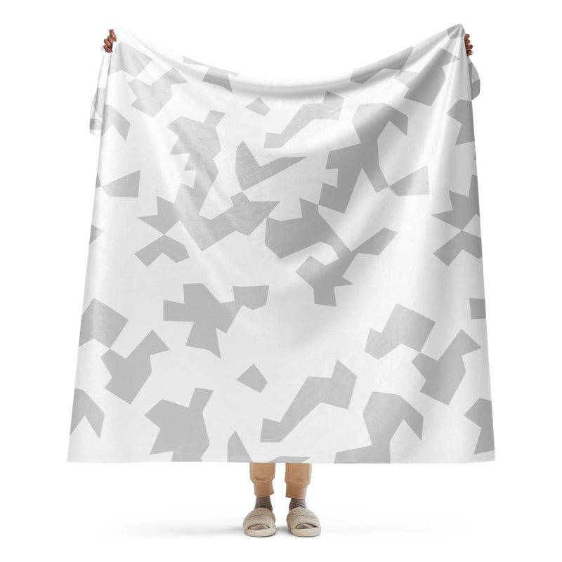Fragment Snow Swedish CAMO Sherpa Blanket - 60″×80″