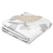 Fragment Snow Swedish CAMO Sherpa Blanket