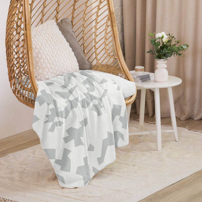 Fragment Snow Swedish CAMO Sherpa Blanket