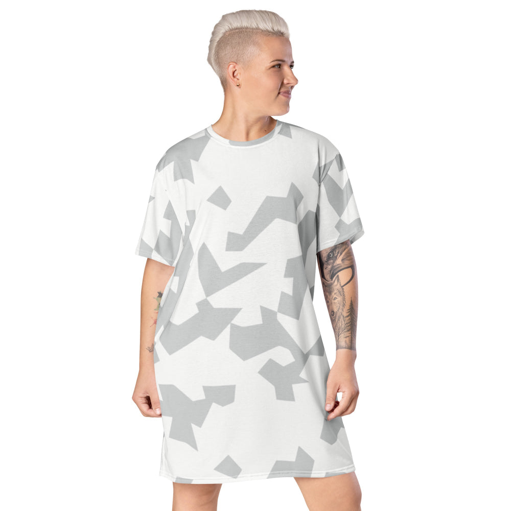 Swedish Snow CAMO T-shirt dress - 2XS - Womens T-Shirt Dress