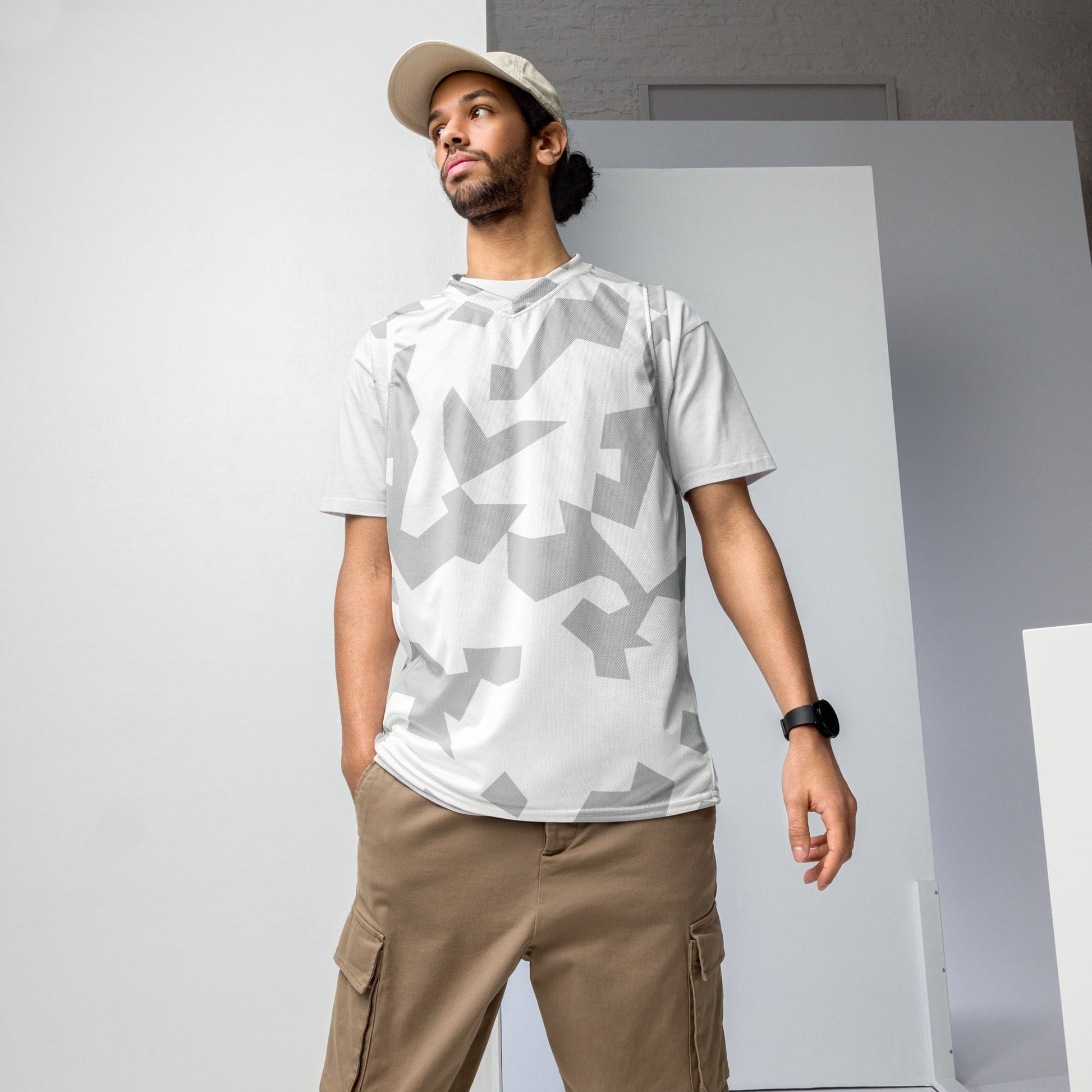 Swedish Snow CAMO unisex basketball jersey - 2XS - Basketball Jerseys