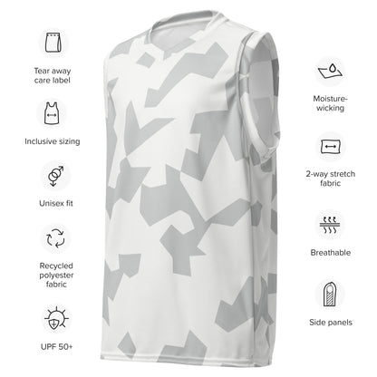 Swedish Snow CAMO unisex basketball jersey - Basketball Jerseys