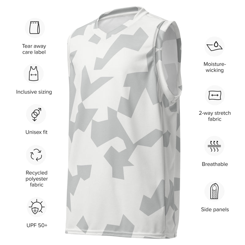 Fragment Snow Swedish CAMO Unisex Basketball Jersey