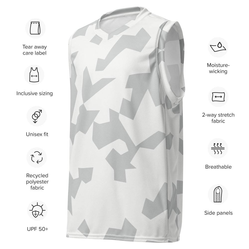 Swedish Snow CAMO unisex basketball jersey - Unisex Basketball Jersey