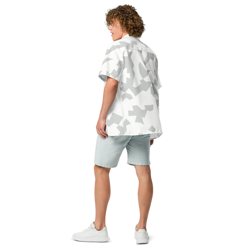 Fragment Snow Swedish CAMO Unisex Short-Sleeve Button Shirt - Button-Up