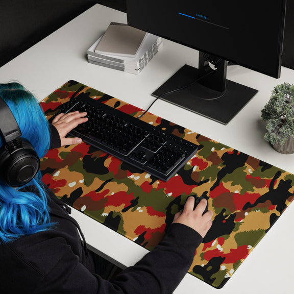 Swiss Alpenflage TAZ 83 CAMO Gaming mouse pad - 36″×18″ - Mouse Pads