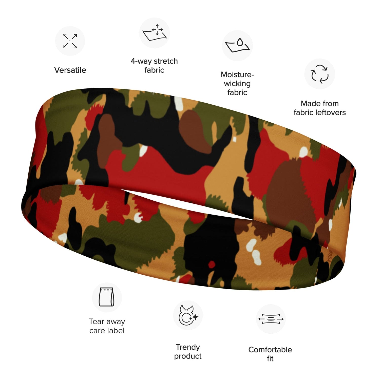 Swiss Alpenflage TAZ 83 CAMO Headband - M - Headbands