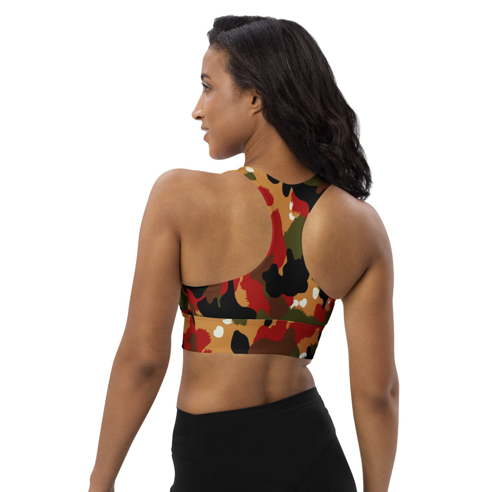 Swiss Alpenflage TAZ 83 CAMO Longline sports bra - Womens Sports Bra