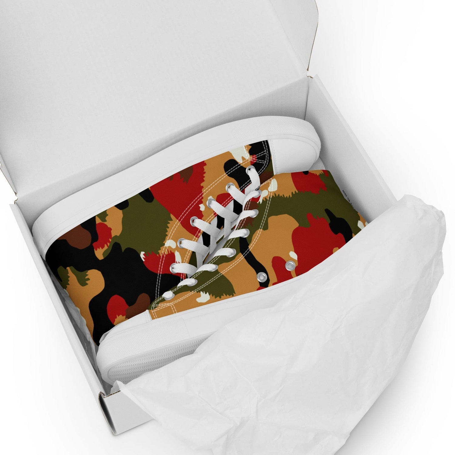 Swiss Alpenflage TAZ 83 CAMO Men’s high top canvas shoes - High Top Canvas Shoes