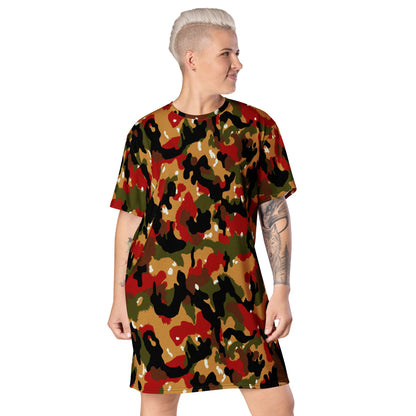 Swiss Alpenflage TAZ 83 CAMO T-shirt dress - 2XS - Womens T-Shirt Dress