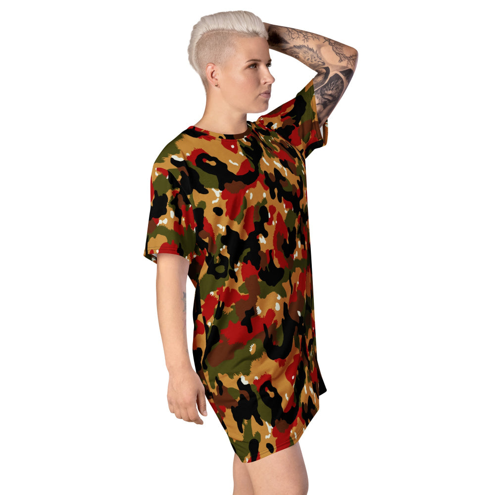 Swiss Alpenflage TAZ 83 CAMO T-shirt dress - Womens T-Shirt Dress