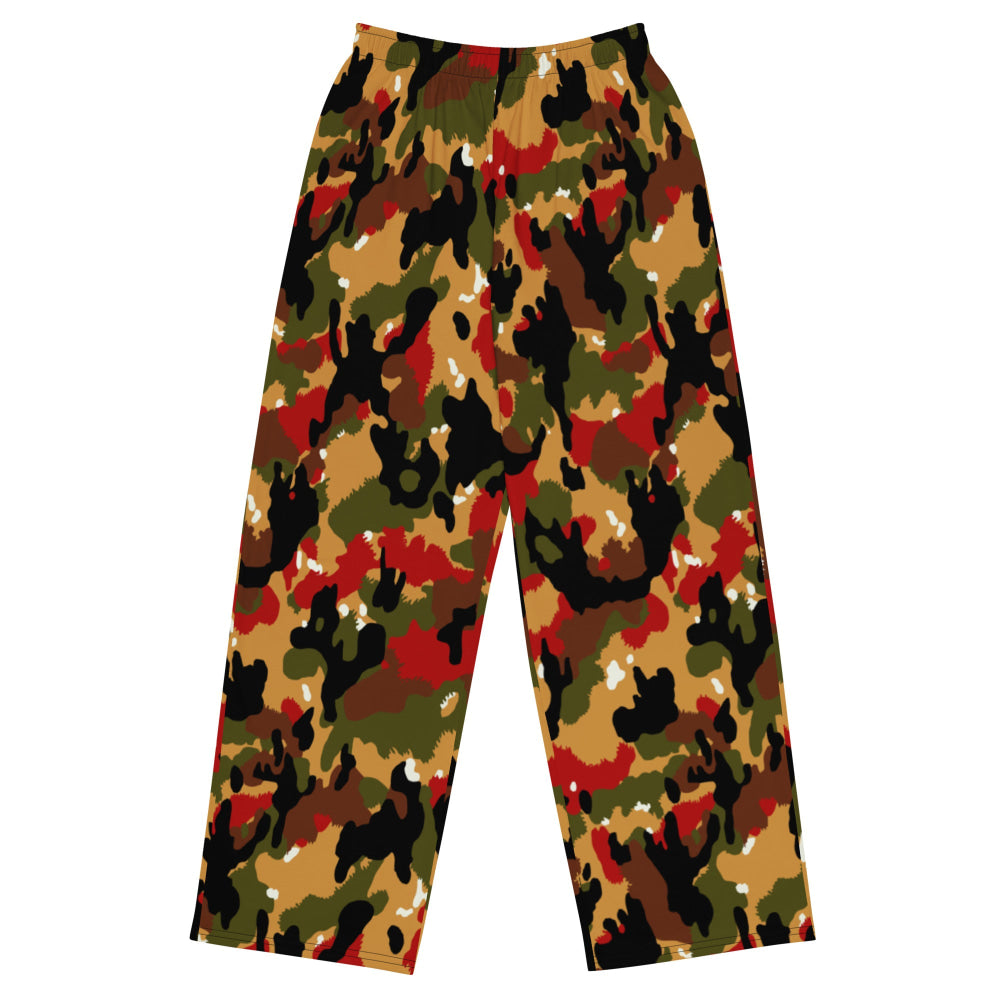 Swiss Alpenflage TAZ 83 CAMO unisex wide-leg pants - 2XS - Unisex Wide-Leg Pants