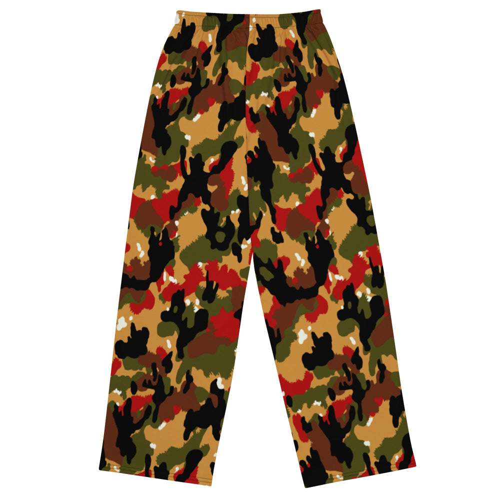 Swiss Alpenflage TAZ 83 CAMO unisex wide-leg pants - Unisex Wide-Leg Pants