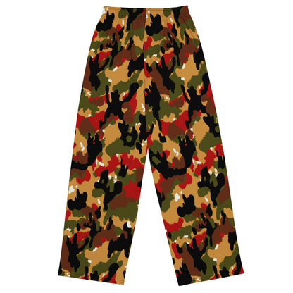 Swiss Alpenflage TAZ 83 CAMO unisex wide-leg pants - Unisex Wide-Leg Pants