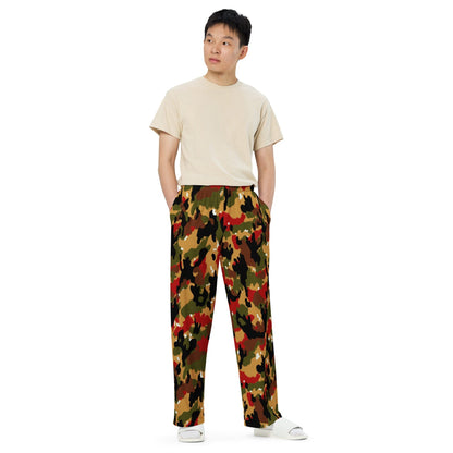 Swiss Alpenflage TAZ 83 CAMO unisex wide-leg pants - Unisex Wide-Leg Pants