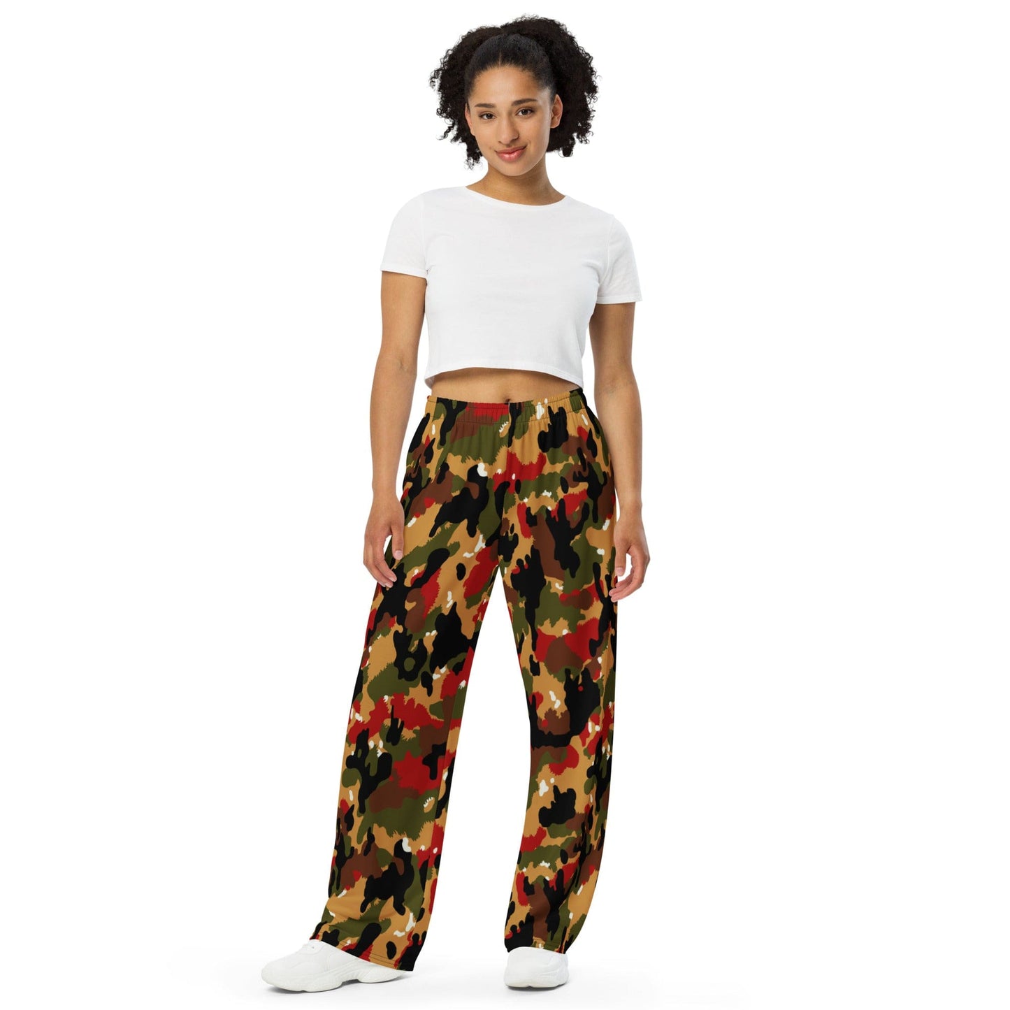 Swiss Alpenflage TAZ 83 CAMO unisex wide-leg pants - Unisex Wide-Leg Pants