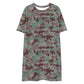 Swiss TAZ 07 Südtarn Wüstetarn CAMO T-shirt dress - T-Shirt Dresses