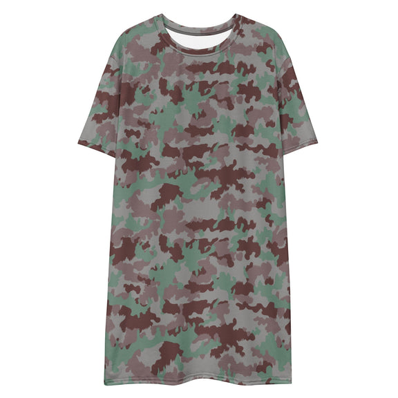 Swiss TAZ 07 Südtarn Wüstetarn CAMO T-shirt dress - T-Shirt Dresses