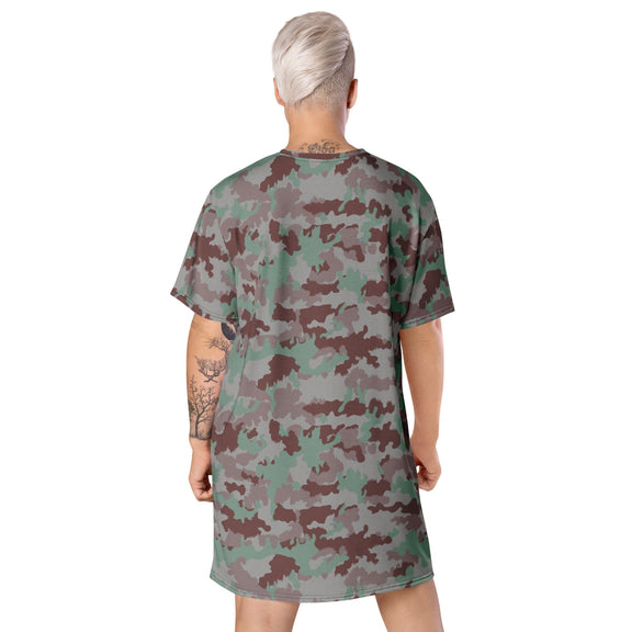 Swiss TAZ 07 Südtarn Wüstetarn CAMO T-shirt dress - T-Shirt Dresses