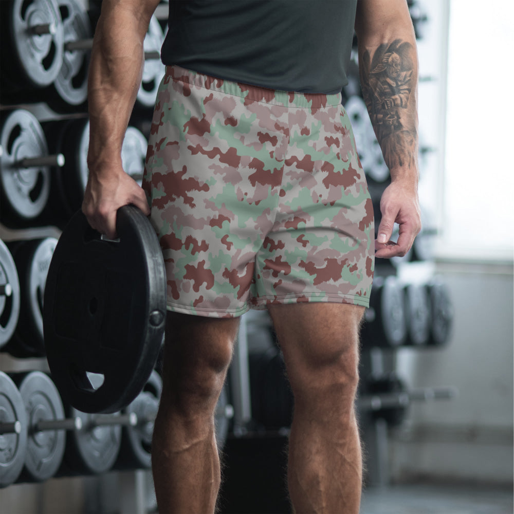 Swiss TAZ 07 Südtarn Wüstetarn CAMO Unisex Athletic Long Shorts - 2XS