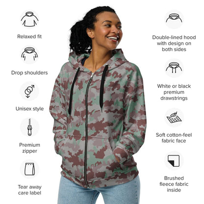 Swiss TAZ 07 Südtarn Wüstetarn CAMO Unisex zip hoodie