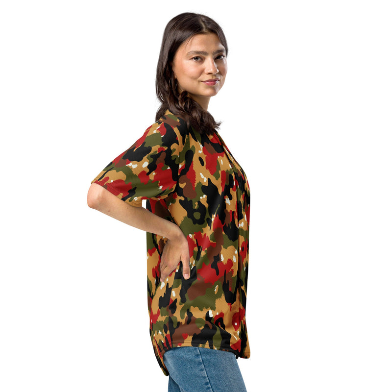 TAZ 83 Swiss Alpenflage CAMO Unisex Baseball Jersey