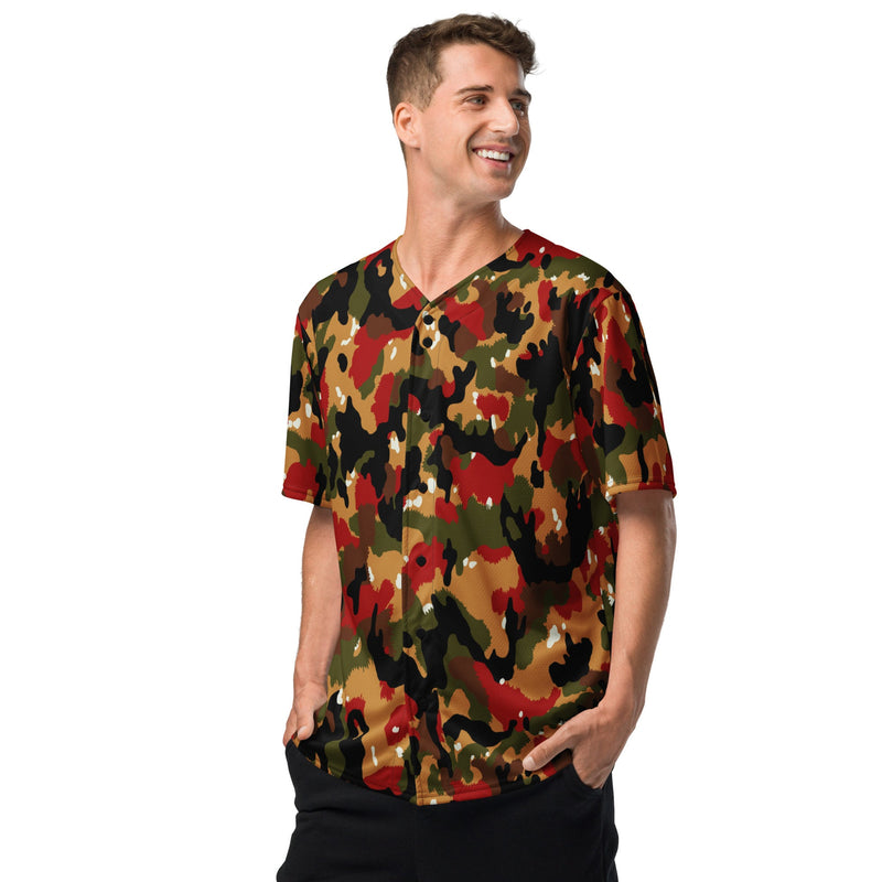 TAZ 83 Swiss Alpenflage CAMO Unisex Baseball Jersey