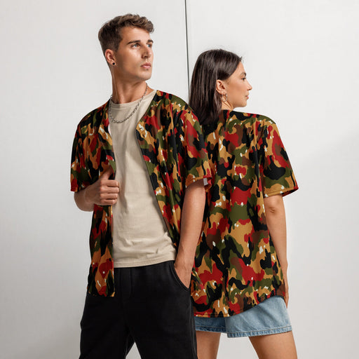 TAZ 83 Swiss Alpenflage CAMO Unisex Baseball Jersey - 2XS