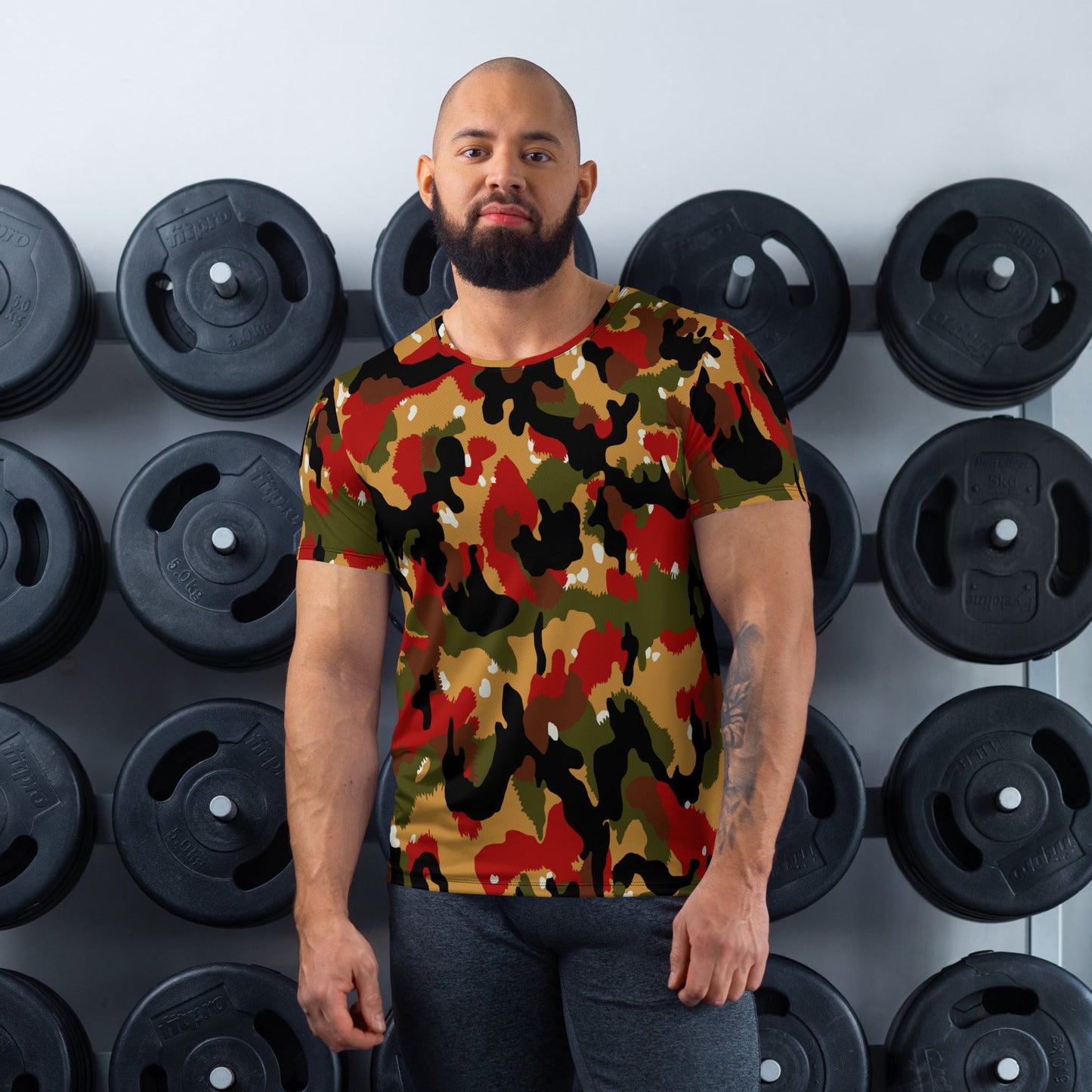 Swiss TAZ 83 Alpenflage CAMO Mens Athletic T-shirt - XS - T-Shirts