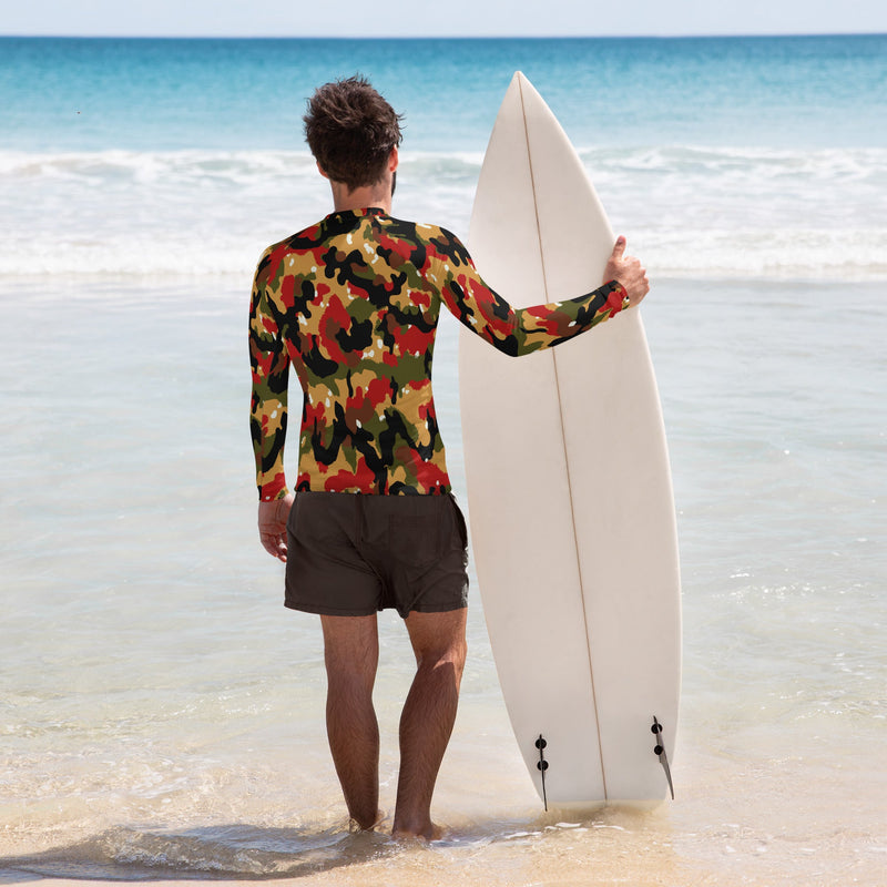 TAZ 83 Swiss Alpenflage CAMO Mens Long-Sleeve Rash Guard