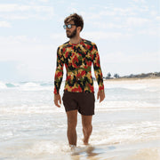 TAZ 83 Swiss Alpenflage CAMO Mens Long-Sleeve Rash Guard - XS