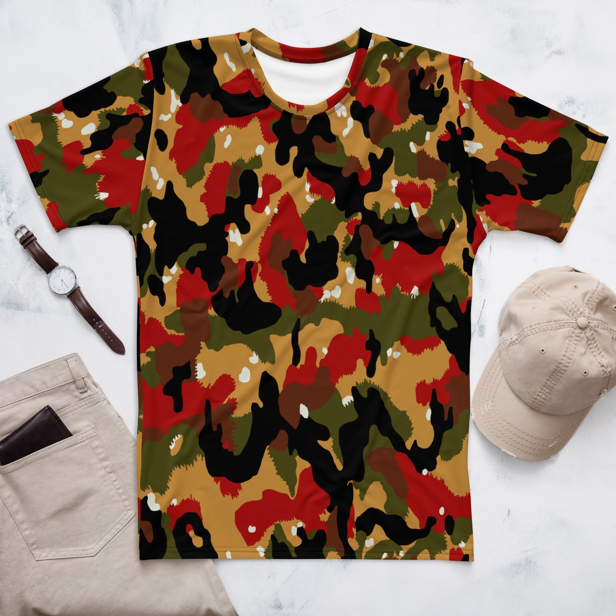 CAMO HQ - Swiss TAZ 83 Alpenflage CAMO Mens T-shirt