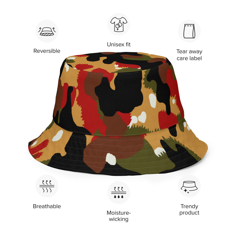 TAZ 83 Swiss Alpenflage CAMO Reversible Bucket Hat - Head