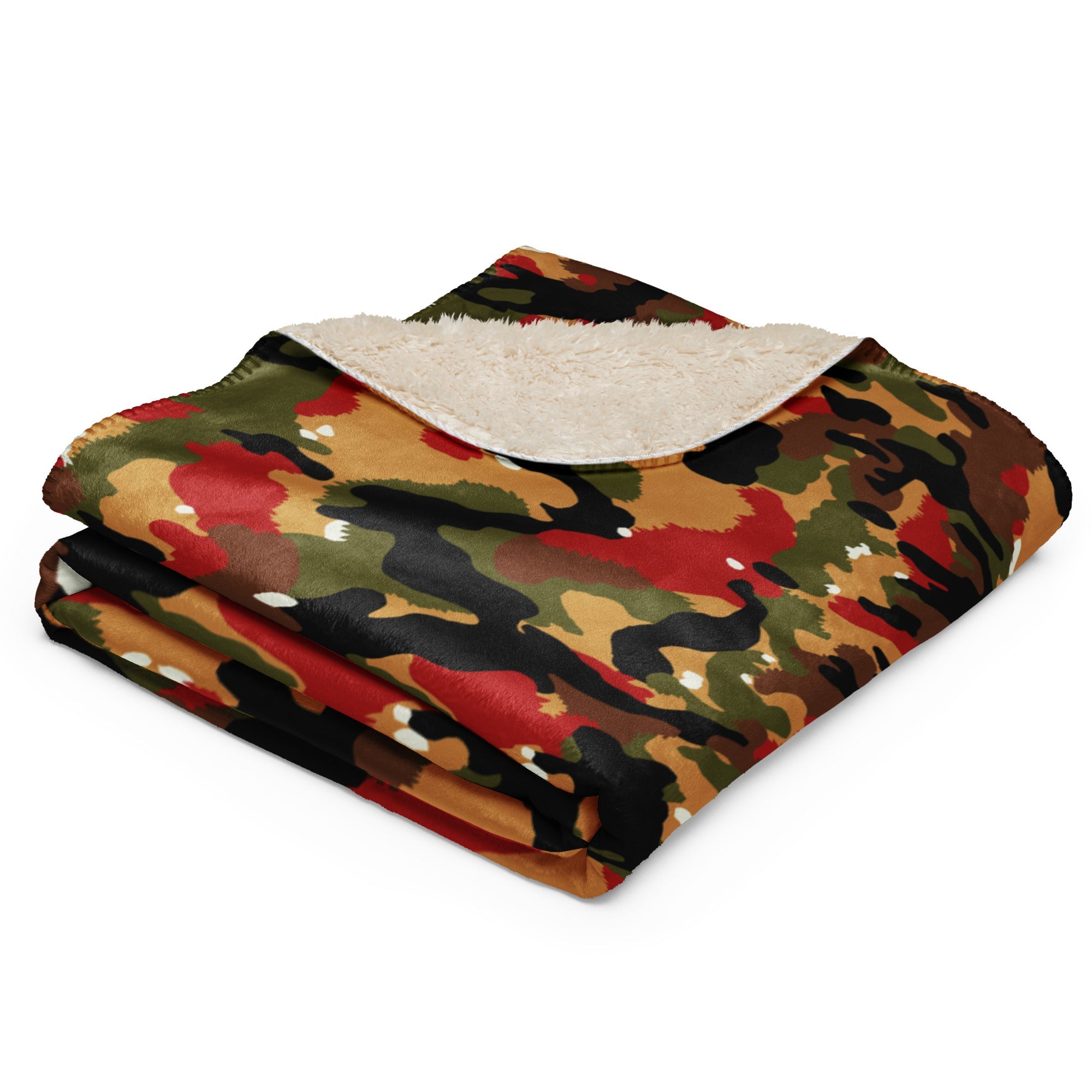 CAMO HQ - TAZ 83 Swiss Alpenflage CAMO Sherpa Blanket - Worldwide