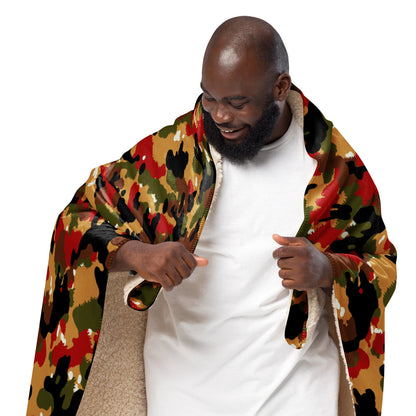 Swiss TAZ 83 Alpenflage CAMO Sherpa blanket - Blankets