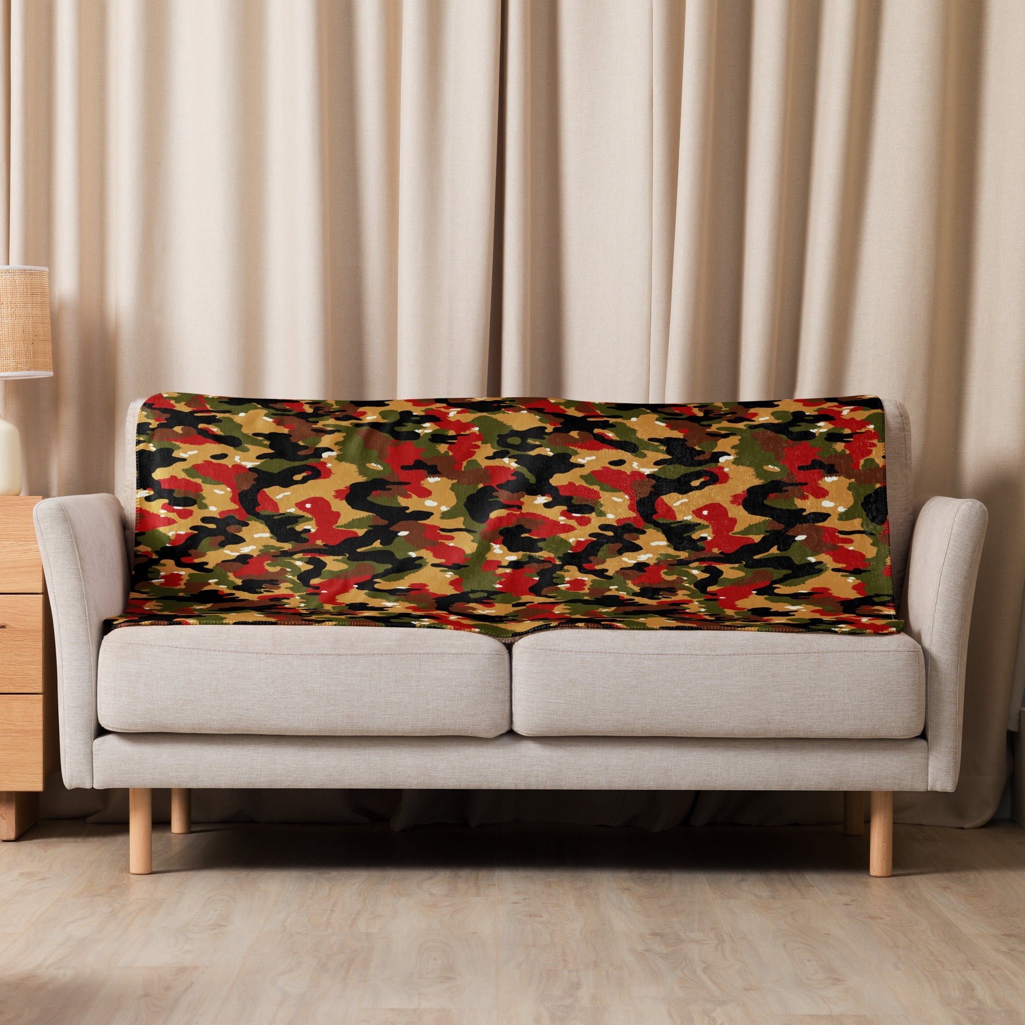 CAMO HQ - Swiss TAZ 83 Alpenflage CAMO Sherpa Blanket - Worldwide
