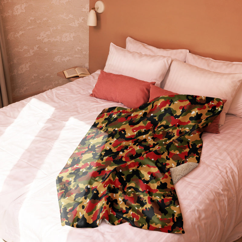 TAZ 83 Swiss Alpenflage CAMO Sherpa Blanket
